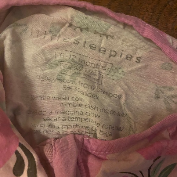 Little Sleepies Sweetheart Blooms Zippy - Picture 2 of 2